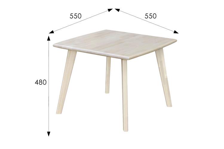 Стол журнальный Ретро квадратный лак-2