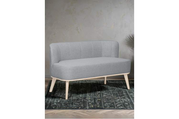 Диван Жирон ткань серый, каркас лак-7