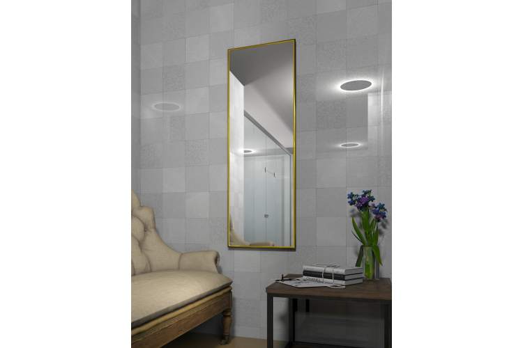 Зеркало настенное в раме Сельетта-5, глянец золото 150 см х 50 см-2