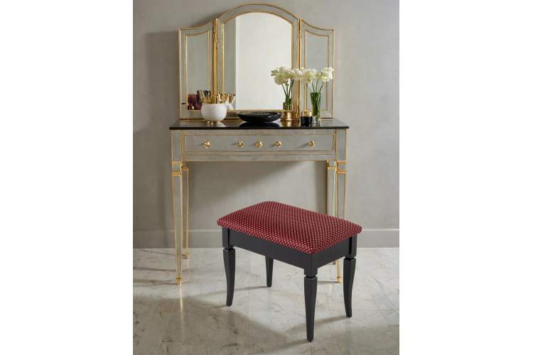 Банкетка Ретро М с ящиком венге, ткань коронка-13