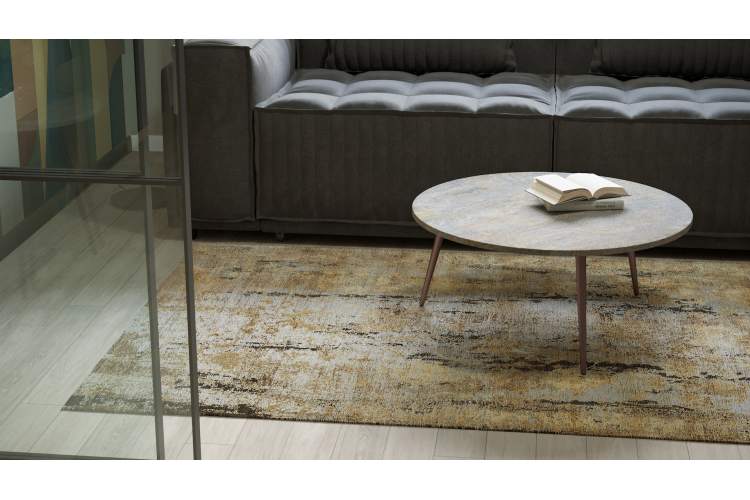 Стол журнальный Рикон гранж/винный металлик-2