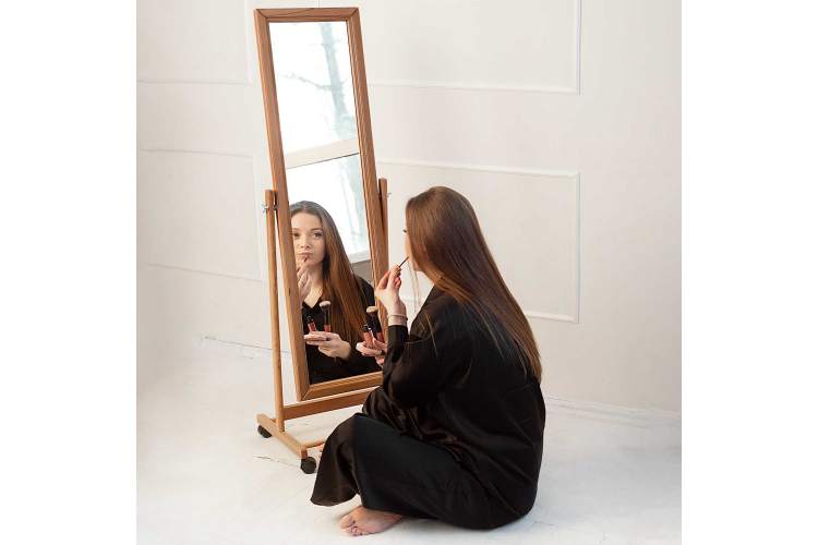 Зеркало напольное BeautyStyle 27 светло-коричневый 135 см х 42,5 см-13