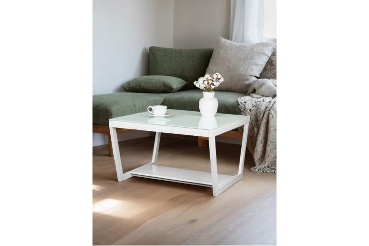 Стол журнальный BeautyStyle 1 белый глянец/стекло белое-11