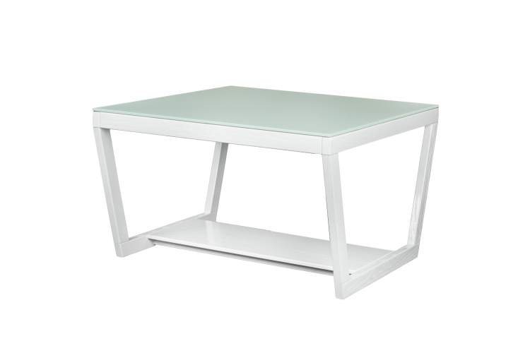 Стол журнальный BeautyStyle 1 белый глянец/стекло белое-1