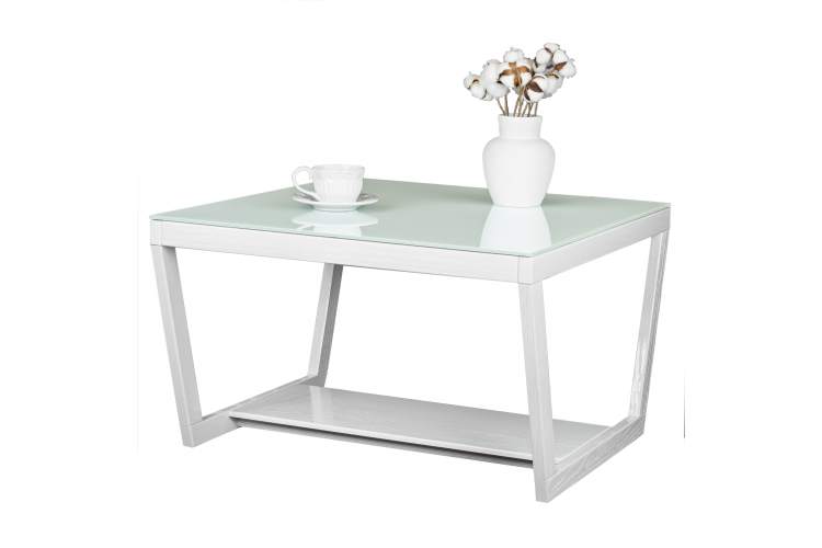Стол журнальный BeautyStyle 1 белый глянец/стекло белое-9