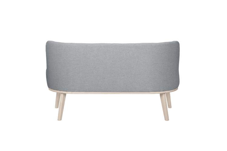 Диван Жирон ткань серый, каркас лак-1