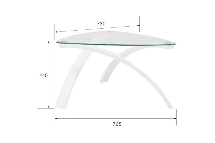 Стол журнальный Гурон 3 ясень белый-6