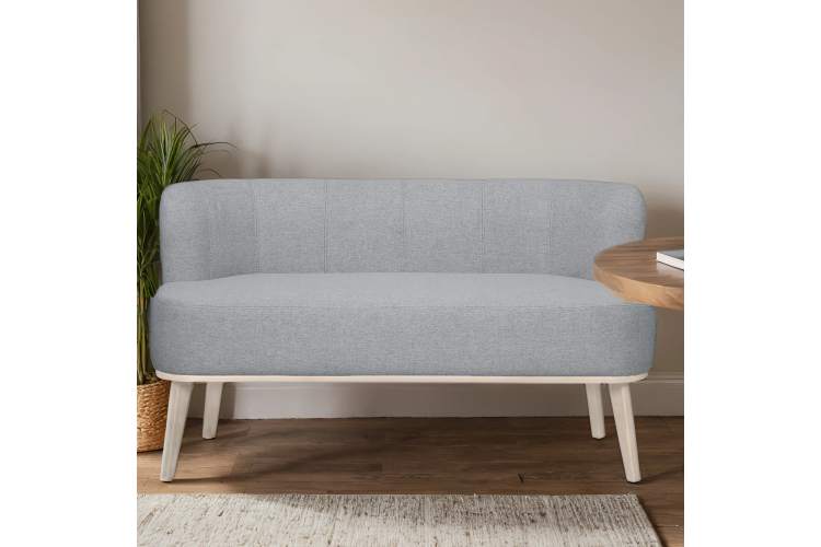 Диван Жирон ткань серый, каркас лак-4