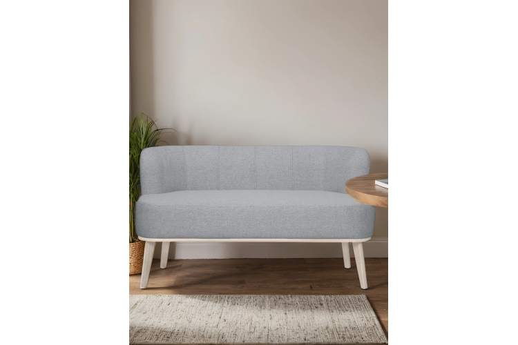 Диван Жирон ткань серый, каркас лак-5