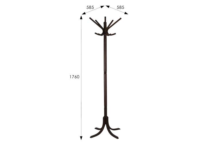 Вешалка напольная В 8Н венге-6