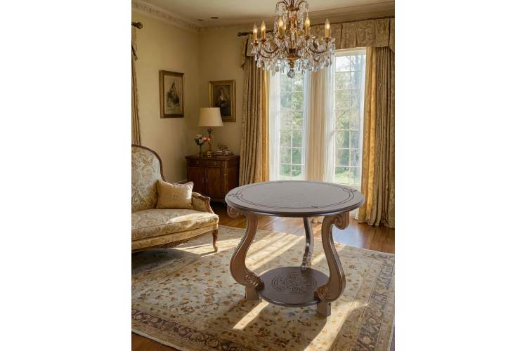 Стол журнальный Грация (М) темно-коричневый-6