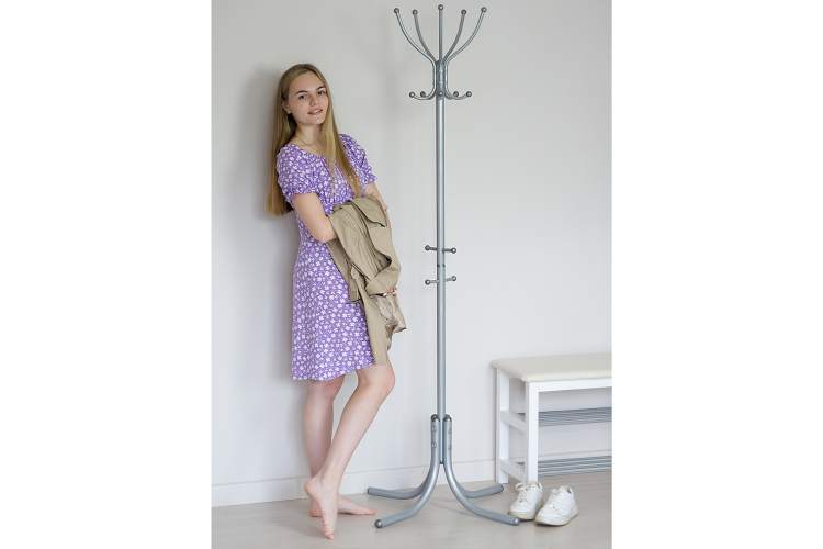 Вешалка напольная М 10 металлик-10