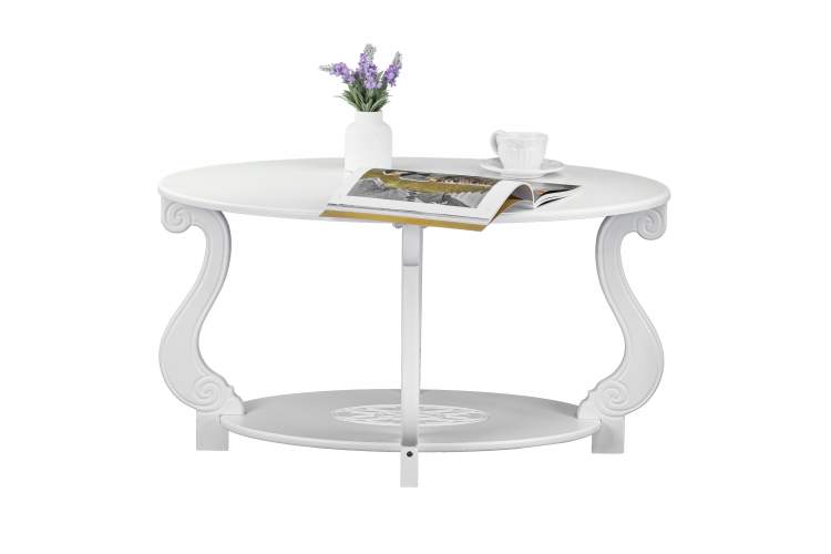 Стол журнальный Овация (М) ЛАЙТ белый-11