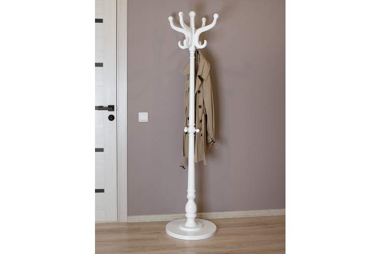 Вешалка напольная В 1Н белый-3