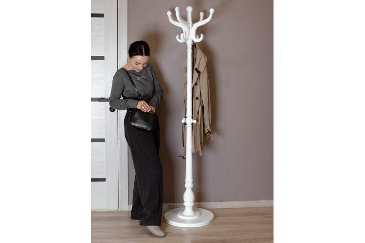 Вешалка напольная В 1Н белый-5