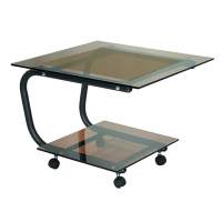 Стол журнальный Дуэт 9 черный/ тонированное