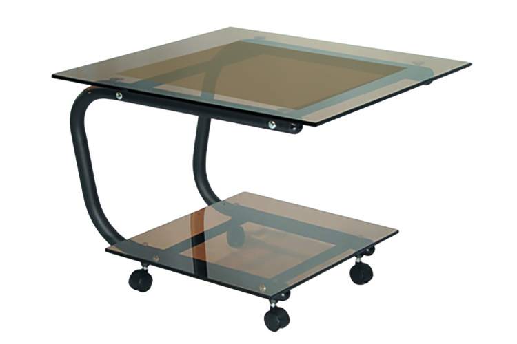 Стол журнальный Дуэт 9 черный/ тонированное