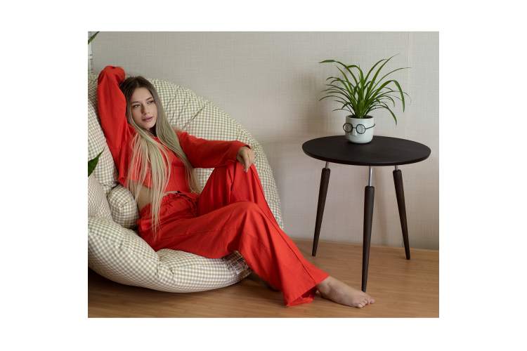 Стол журнальный BeautyStyle 22 черный элит/металл/эбеновое дерево-9