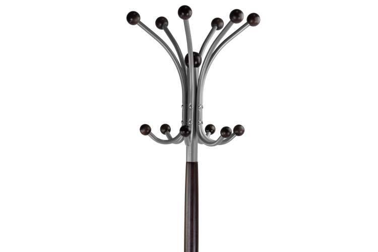 Вешалка напольная Д 1 металлик/ венге-2