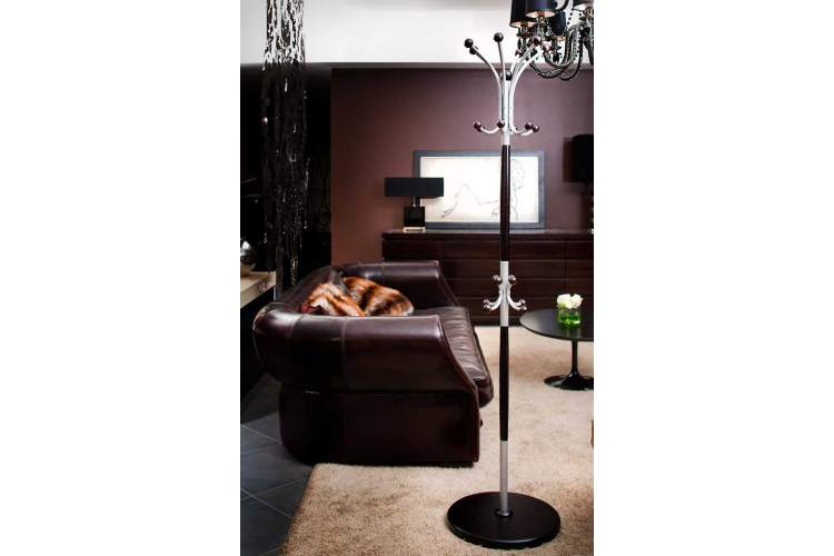 Вешалка напольная Д 1 металлик/ венге-6