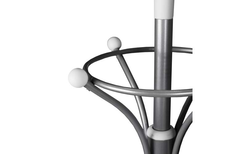 Вешалка напольная Д 2 металлик/ белый-3