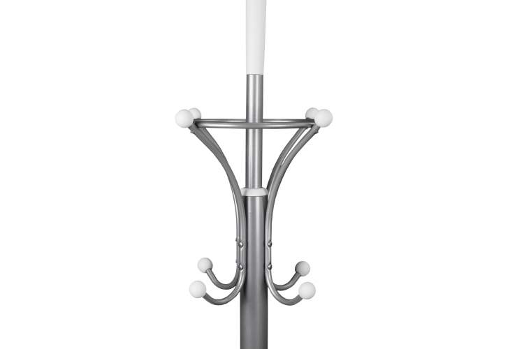 Вешалка напольная Д 2 металлик/ белый-4