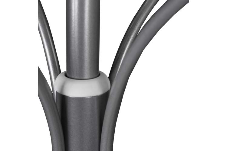 Вешалка напольная Д 2 металлик/ белый-5