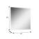 Зеркало настенное Сельетта-4 80 см х 60 см (фацет 10 мм)