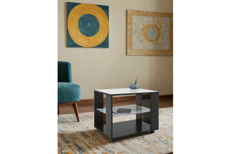 Стол журнальный BeautyStyle 5 венге/стекло белое-12