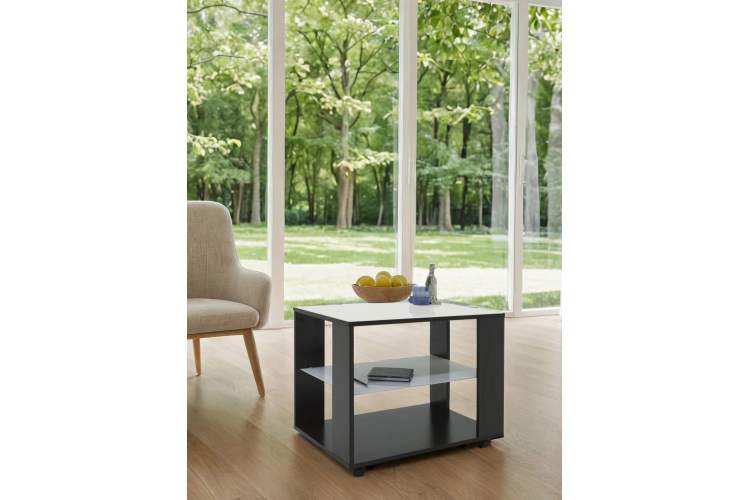 Стол журнальный BeautyStyle 5 венге/стекло белое-13