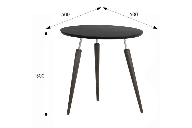 Стол журнальный BeautyStyle 22 черный элит/металл/эбеновое дерево-7