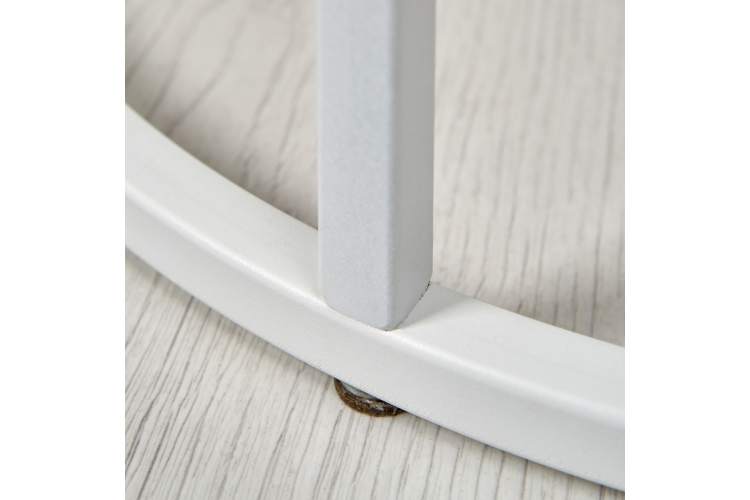 Стол журнальный МеталлАрт М001 черный мрамор/белый-8