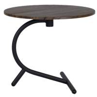 Стол журнальный Дуэт 14 дуб маррон/черный в гостиную