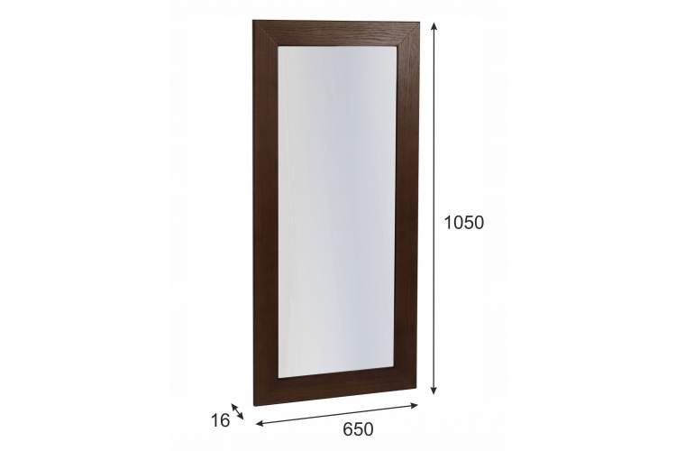Зеркало навесное Берже 24-105 темно-коричневый 105 см х 65 см-3