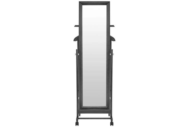 Вешалка костюмная с зеркалом на колесах В 24Н венге-2