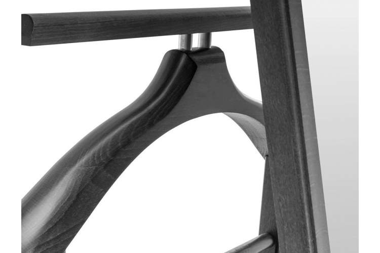 Вешалка костюмная с зеркалом на колесах В 24Н венге-4