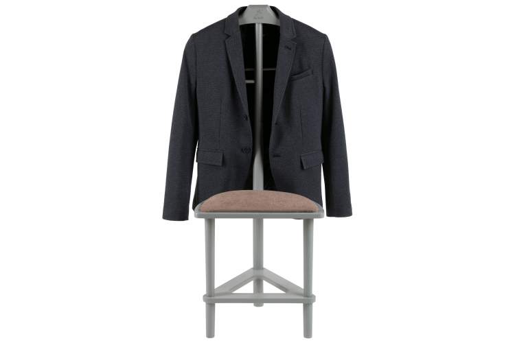 Вешалка костюмная с сиденьем В 26Н серый-2