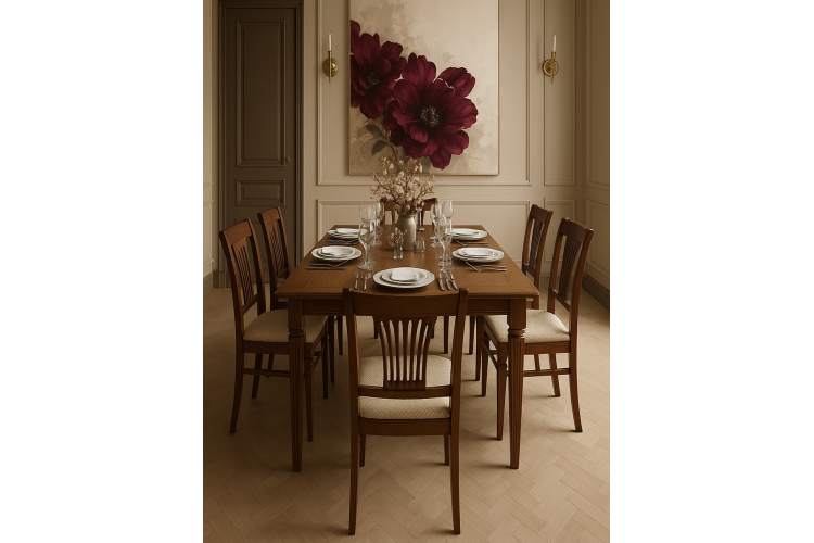 Стол обеденный Васко В 86Н орех 120/170*80-4