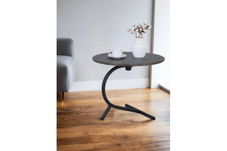 Стол журнальный Дуэт 14 дуб маррон/черный-8