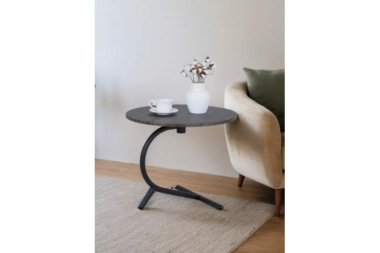 Стол журнальный Дуэт 14 дуб маррон/черный-10