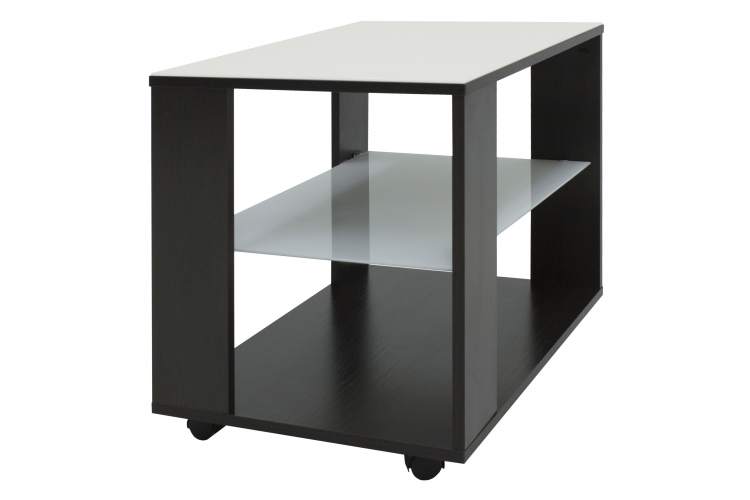 Стол журнальный BeautyStyle 5 венге/стекло белое-2