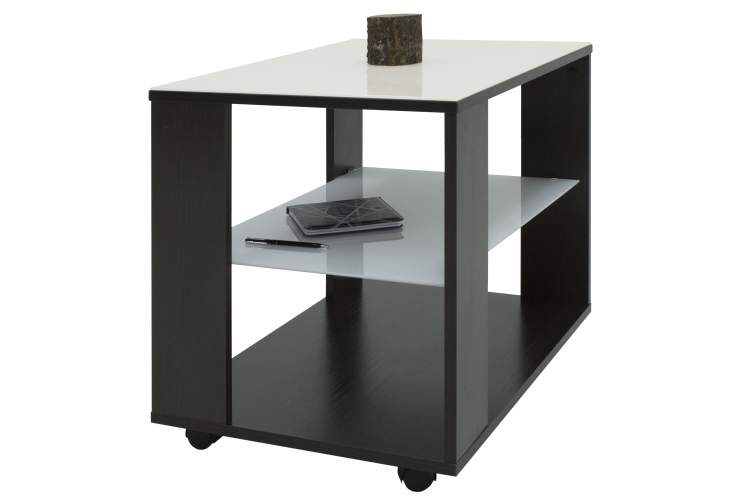 Стол журнальный BeautyStyle 5 венге/стекло белое-11