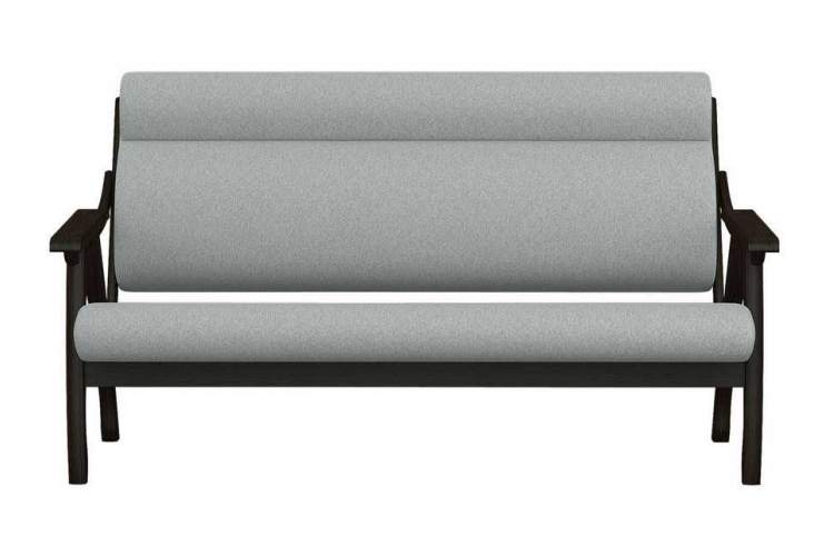 Диван Вега 10 ткань серый, каркас венге-3