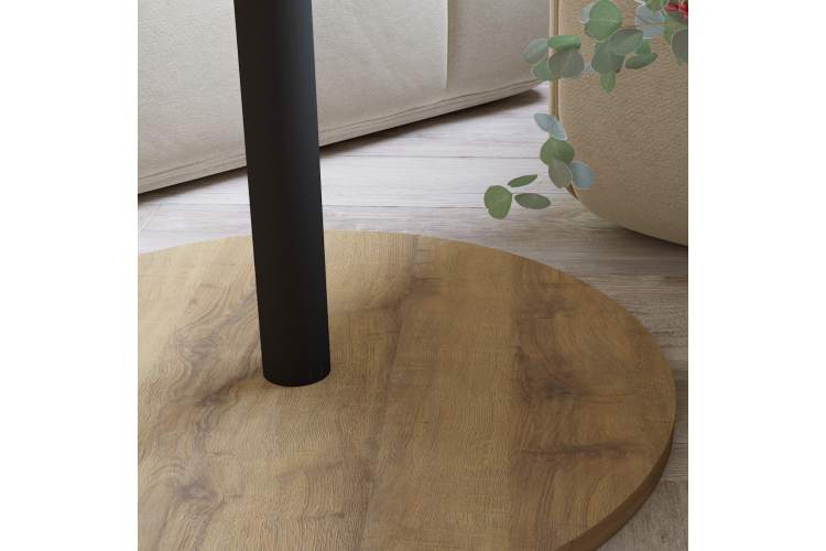 Стол журнальный Кат дуб вотан/черный-2