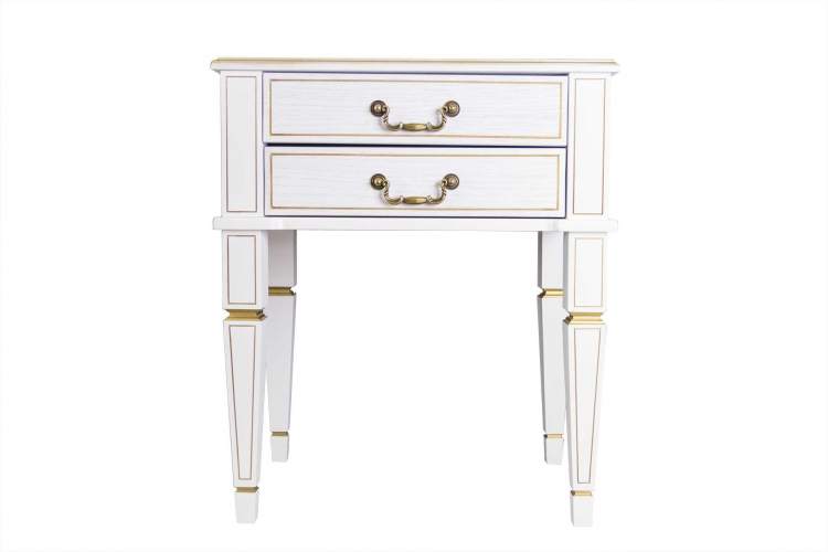 Тумба Васко В 118Н белый ясень/золото-1