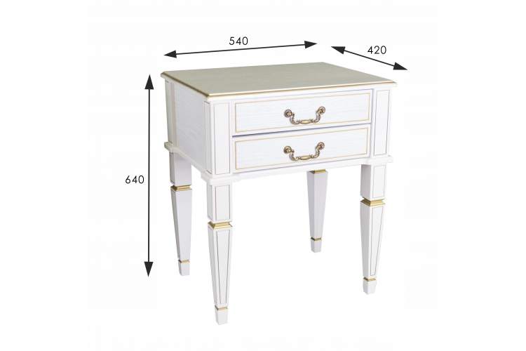 Тумба Васко В 118Н белый ясень/золото-3