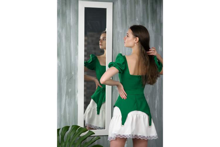 Зеркало настенное BeautyStyle 9 белый 138 см х 35 см-4