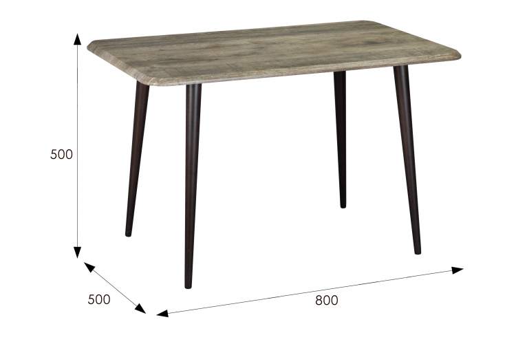 Стол журнальный BeautyStyle 4 дуб крымский состаренный/венге-5