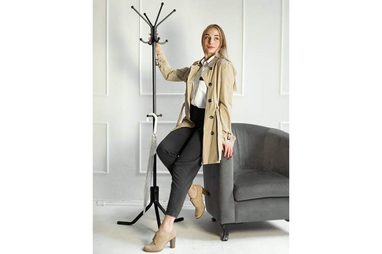 Вешалка напольная Пико 3 черный-12