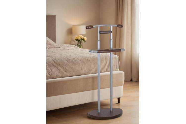 Вешалка костюмная ГАЛАНТ 333 металлик/темно-коричневый-10